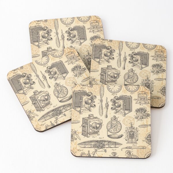 Item preview, Vintage Inventor Sketches designed and sold by Kaleidoscope Print.