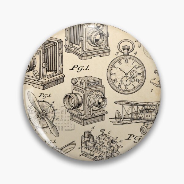 Item preview, Antique Camera Blueprint designed and sold by Kaleidoscope Print.