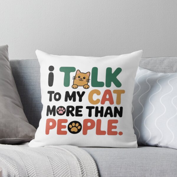 Item preview, Cat Lover Introvert Quote designed and sold by SnickerStation.