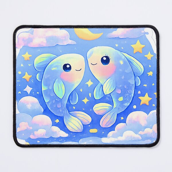 Item preview, Pisces Zodiac Cute Fish Illustration – Dreamy Astrology Art designed and sold by AmRishi.