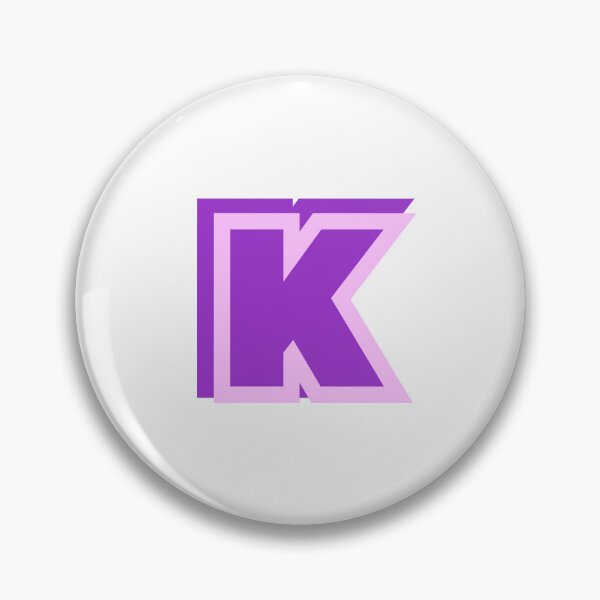 Item preview, Purple K - Classic Stylized Initial Alphabet Letter designed and sold by stickerorange.