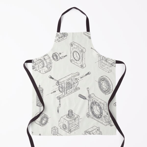 Item preview, Exploded Parts Line Drawing designed and sold by Kaleidoscope Print.