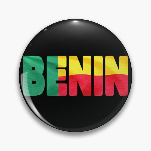 Item preview, BENIN - Flag Flying in Wind cut to Letters Souvenir Sticker Shirt T-Shirt designed and sold by Adam Gormley.