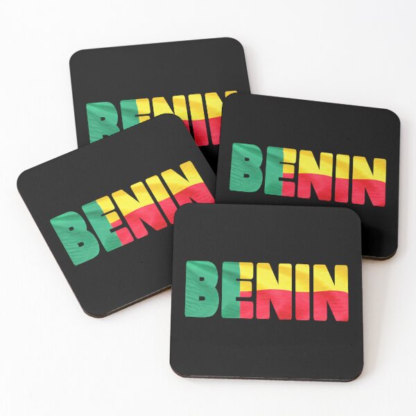 Item preview, BENIN - Flag Flying in Wind cut to Letters Souvenir Sticker Shirt T-Shirt designed and sold by Adam Gormley.