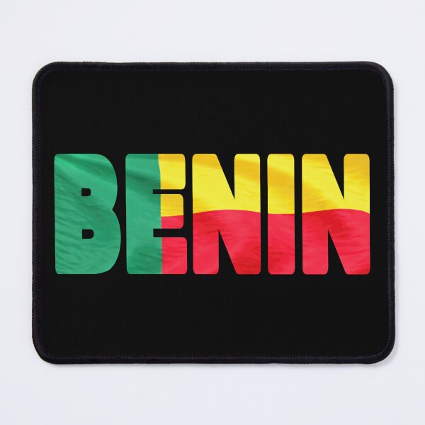 Item preview, BENIN - Flag Flying in Wind cut to Letters Souvenir Sticker Shirt T-Shirt designed and sold by Adam Gormley.