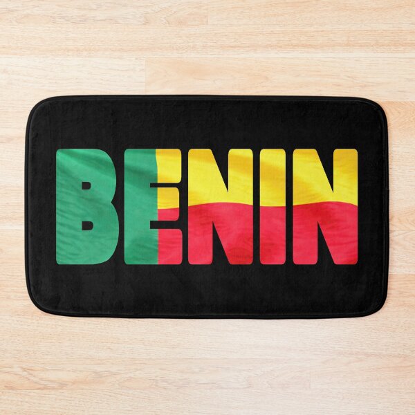 Item preview, BENIN - Flag Flying in Wind cut to Letters Souvenir Sticker Shirt T-Shirt designed and sold by Adam Gormley.