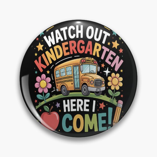 Item preview, Kindergarten Watch Out Here I Come Pencil designed and sold by TheRetroStyle.