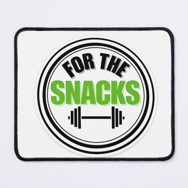 Item preview, For The Snacks - Funny Gym Motivation T-Shirt designed and sold by RelateAndTee.
