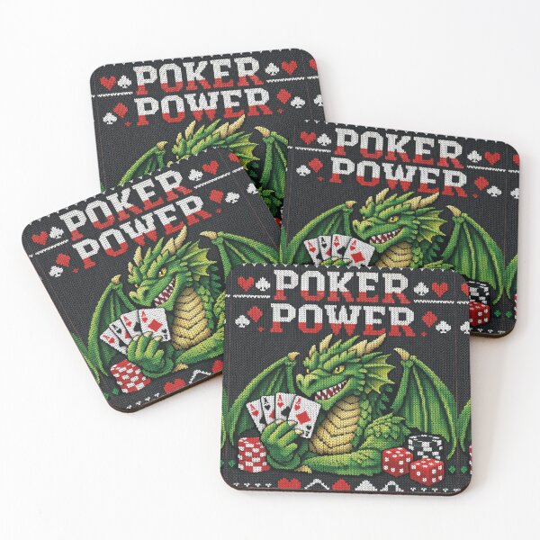 Item preview, Poker Power Dragon – Fantasy card game in an ugly Christmas sweater look designed and sold by Mauswohn.