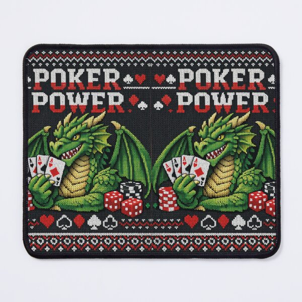 Item preview, Poker Power Dragon – Fantasy card game in an ugly Christmas sweater look designed and sold by Mauswohn.