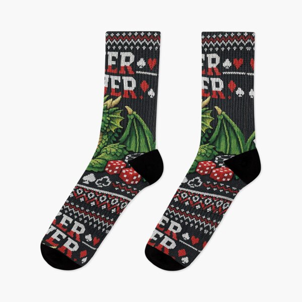 Item preview, Poker Power Dragon – Fantasy card game in an ugly Christmas sweater look designed and sold by Mauswohn.
