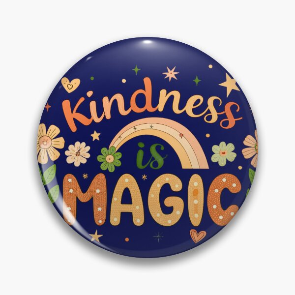 Item preview, Kindness Is Magic – Cute Rainbow Floral Positive Quote Design designed and sold by A1MarketDesigne.