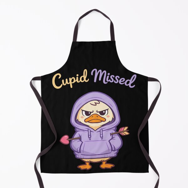 Item preview, Cupid Missed Funny Valentine Duck Design designed and sold by TeeTimeTreasure.