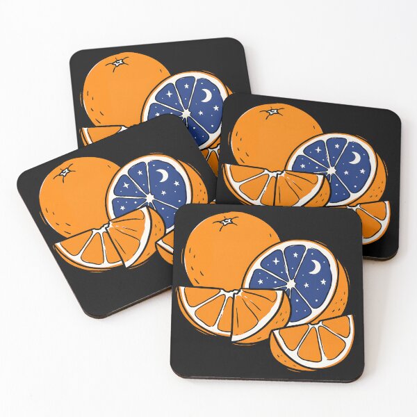 Item preview, Midnight Citrus – Cosmic Orange Surreal Fruit Art designed and sold by DesignedByMarty.