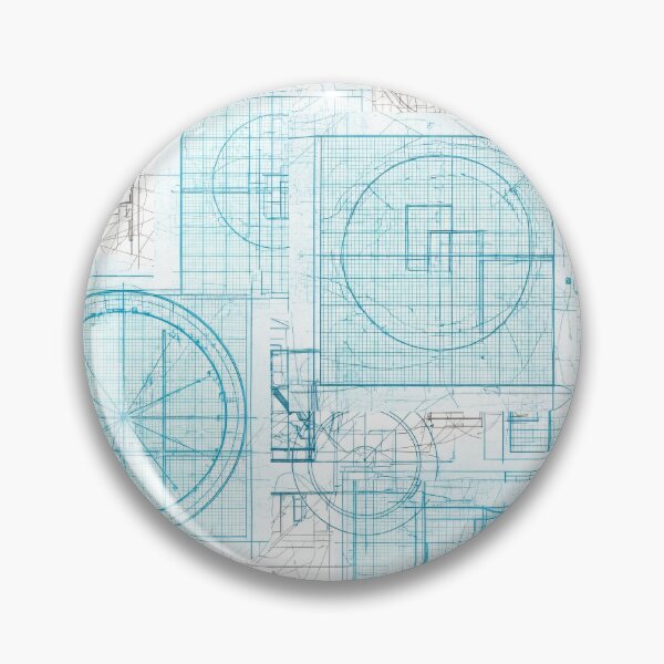 Item preview, Cyan Blueprint Gridwork designed and sold by Kaleidoscope Print.