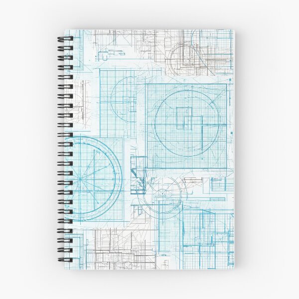 Item preview, Cyan Blueprint Gridwork designed and sold by Kaleidoscope Print.