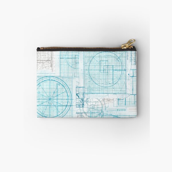 Item preview, Cyan Blueprint Gridwork designed and sold by Kaleidoscope Print.