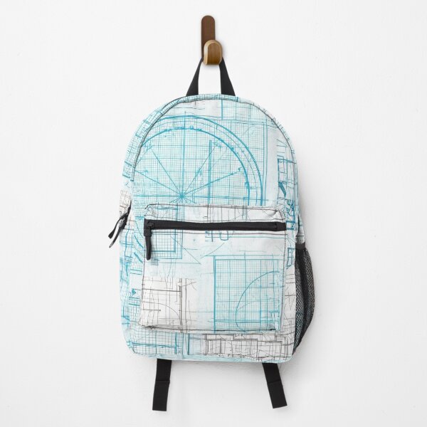 Item preview, Cyan Blueprint Gridwork designed and sold by Kaleidoscope Print.