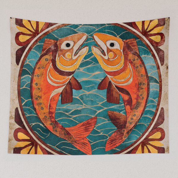 Item preview, Dual Salmon Harmony designed and sold by IslandIncident.