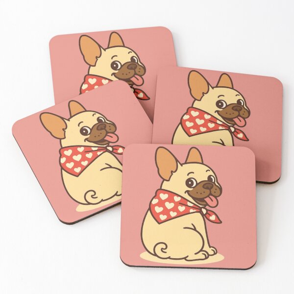 Item preview, French Bulldog Valentine Illustration – Modern Dog Art   designed and sold by Aloloco.