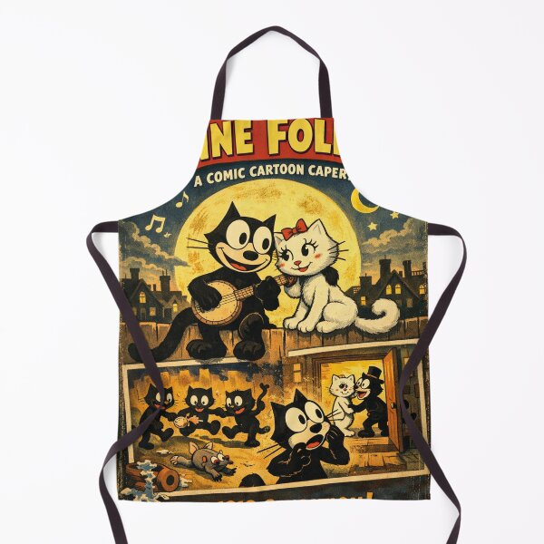 Item preview, Feline Follies Vintage Cartoon – Classic cat illustration in retro style designed and sold by Mauswohn.