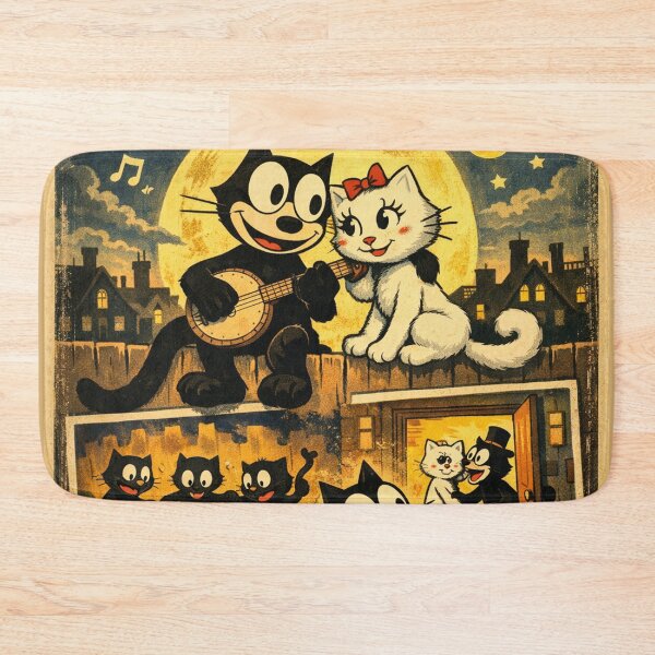Item preview, Feline Follies Vintage Cartoon – Classic cat illustration in retro style designed and sold by Mauswohn.
