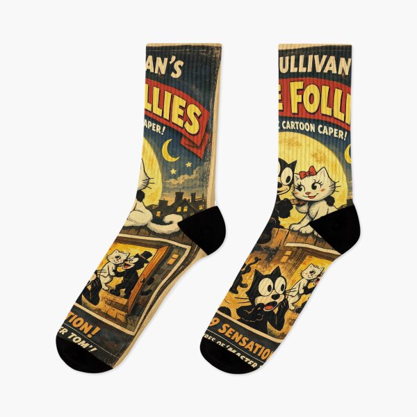 Item preview, Feline Follies Vintage Cartoon – Classic cat illustration in retro style designed and sold by Mauswohn.