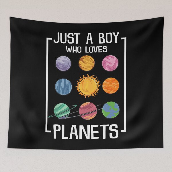 Item preview, Just a Boy Who Loves Planets Shirt designed and sold by LarryMBrown.