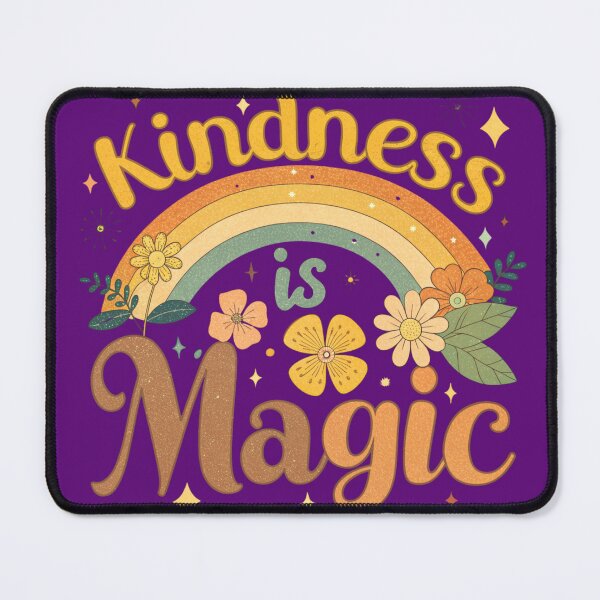 Item preview, Kindness Is Magic – Vintage Rainbow Floral Positive Quote Design designed and sold by A1MarketDesigne.