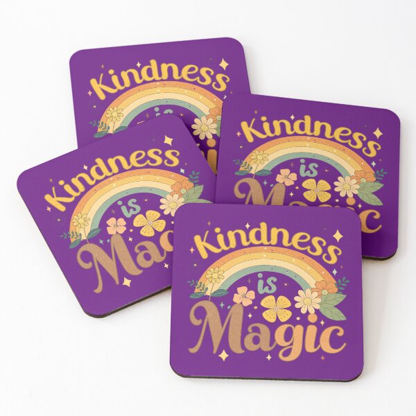 Item preview, Kindness Is Magic – Vintage Rainbow Floral Positive Quote Design designed and sold by A1MarketDesigne.