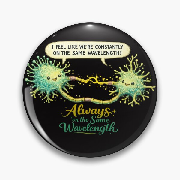 Item preview, Always on the Same Wavelength – Talking Neurons (Transparent Background) designed and sold by Tadeusz1.