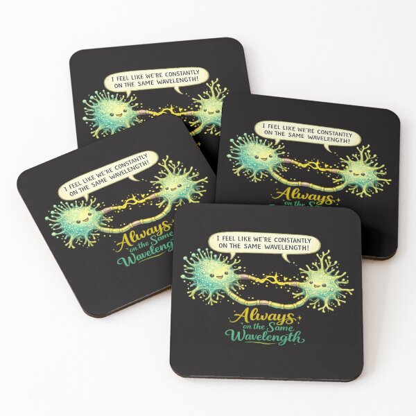 Item preview, Always on the Same Wavelength – Talking Neurons (Transparent Background) designed and sold by Tadeusz1.