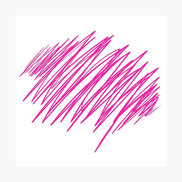 Artikelvorschau, Abstrakte rosa Linienzeichnung auf schwarzem Hintergrund | Minimalistisches, modernes Kritzeldesign entworfen und verkauft von NilofaDesigns.