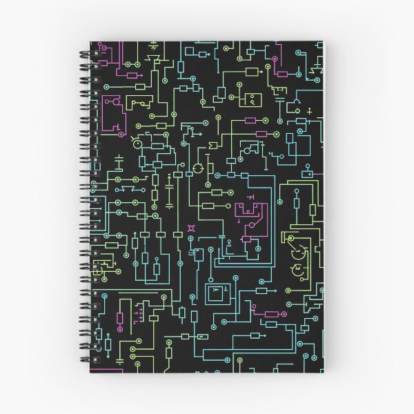 Item preview, Neon Circuit Schematic designed and sold by Kaleidoscope Print.