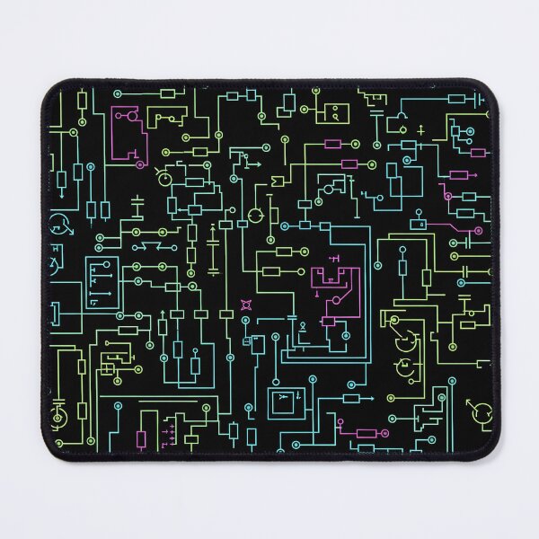 Item preview, Neon Circuit Schematic designed and sold by Kaleidoscope Print.