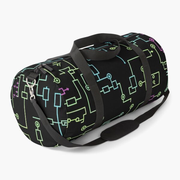 Item preview, Neon Circuit Schematic designed and sold by Kaleidoscope Print.
