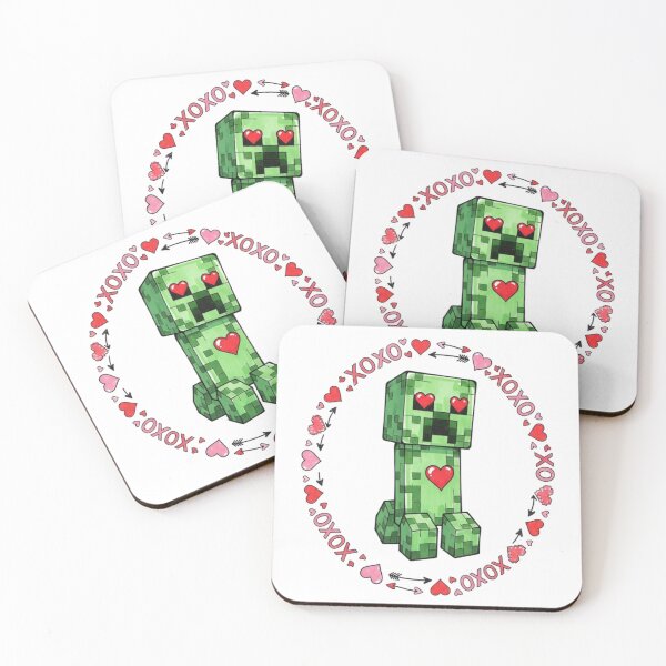 Item preview, Cute Minecraft Creeper Valentine designed and sold by LyssasMindArt.