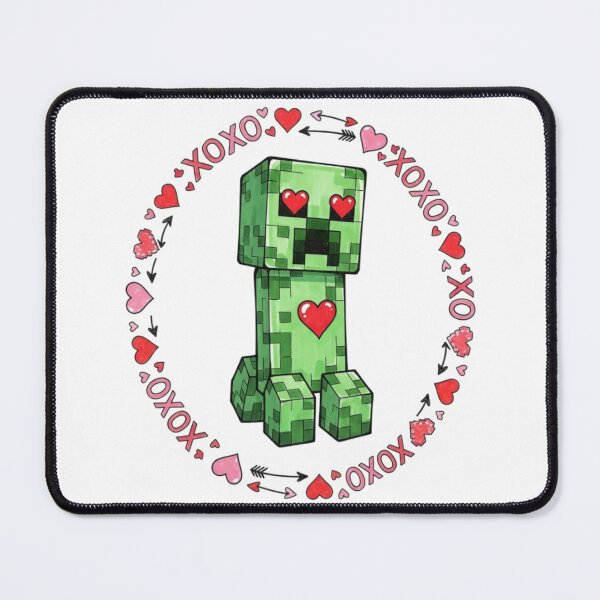 Item preview, Cute Minecraft Creeper Valentine designed and sold by LyssasMindArt.