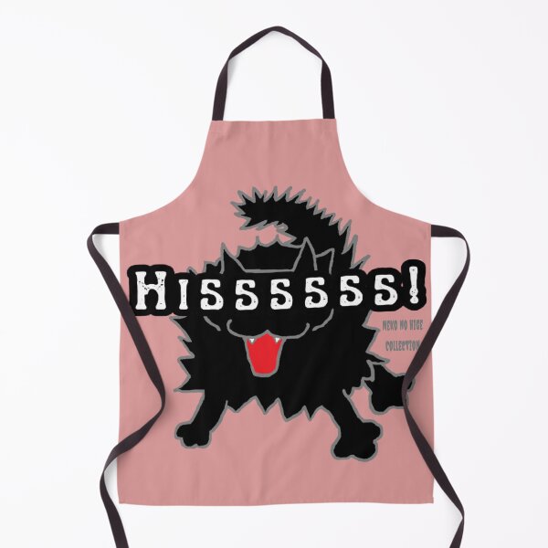 Item preview, HISSSS! – Thin Type Black Cat (White Text) designed and sold by nanaronnicoron.