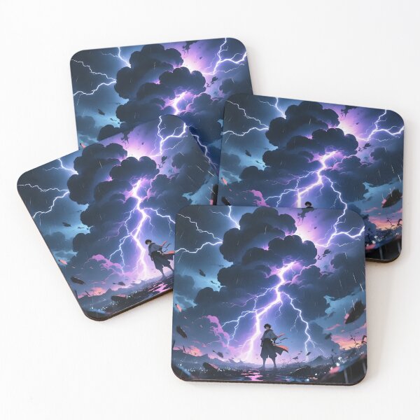 Item preview, Artistic view of a thunderstorms with lighting.  designed and sold by Nomad-Maynard.