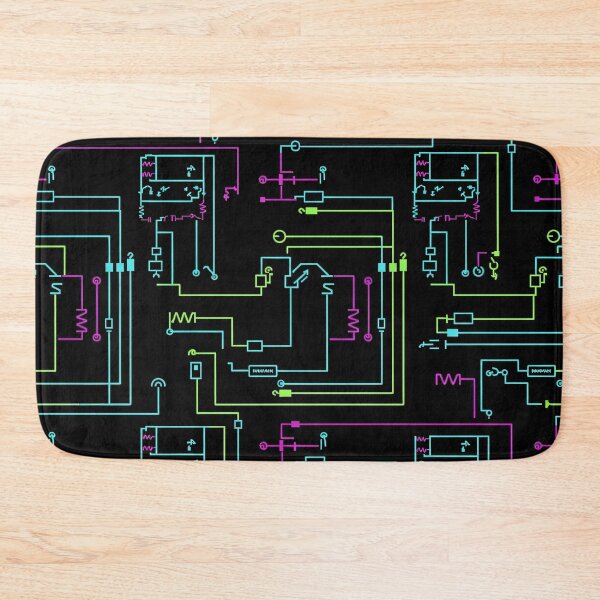 Item preview, Neon Circuit Pattern designed and sold by Kaleidoscope Print.