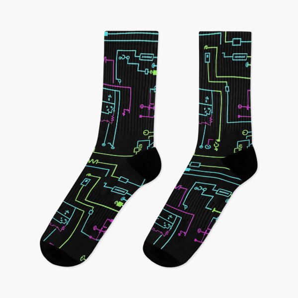 Item preview, Neon Circuit Pattern designed and sold by Kaleidoscope Print.