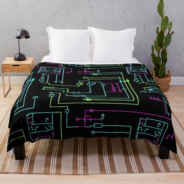 Item preview, Neon Circuit Pattern designed and sold by Kaleidoscope Print.