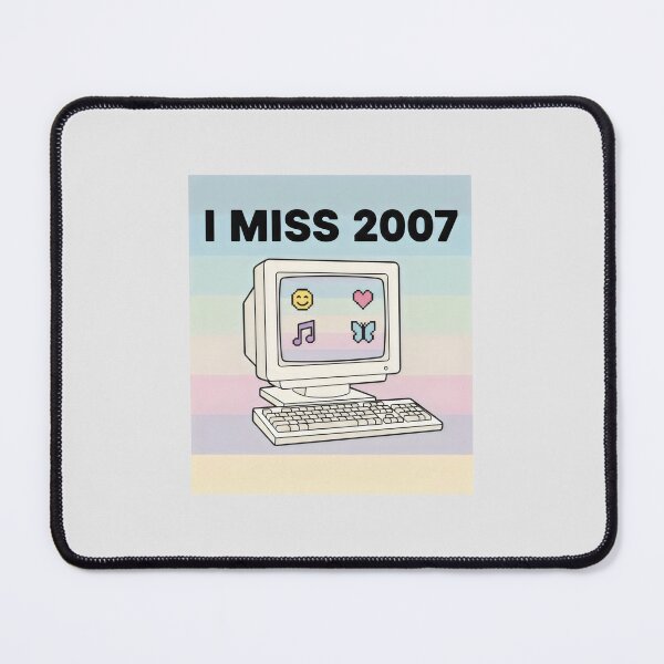 Item preview, I Miss 2007 Retro Aesthetic Y2K Pastel Computer Art designed and sold by SplashTastic.