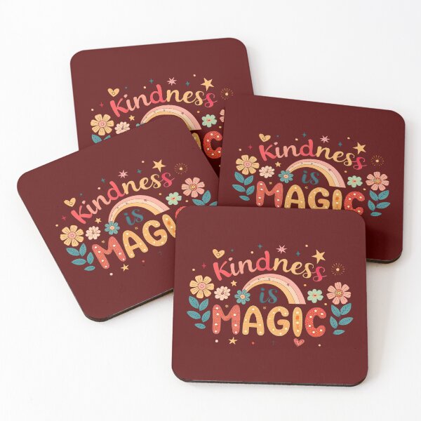 Item preview, Kindness Is Magic – Colorful Rainbow Floral Cute Quote Design designed and sold by A1MarketDesigne.