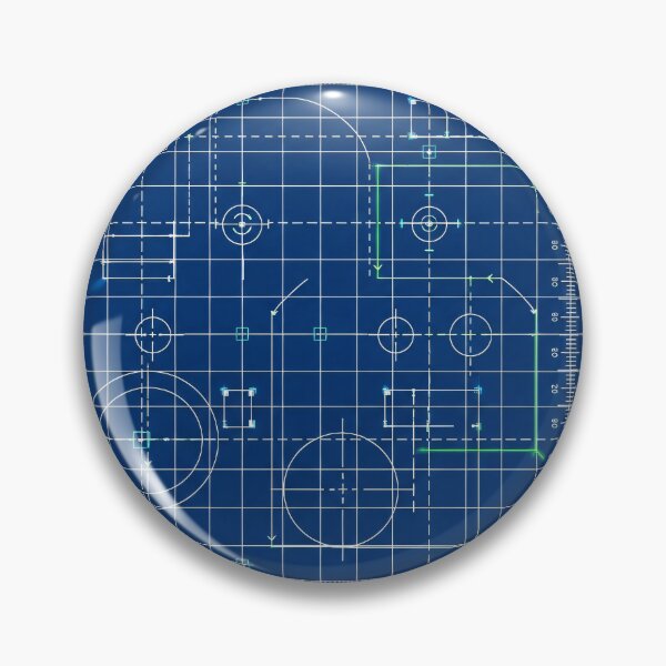 Item preview, Precision Blueprint Grid designed and sold by Kaleidoscope Print.