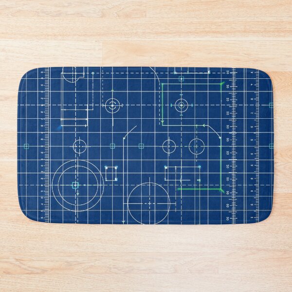 Item preview, Precision Blueprint Grid designed and sold by Kaleidoscope Print.