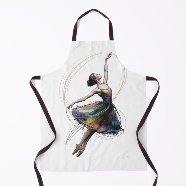 Item preview, Ethereal Rainbow Ballerina – Watercolor Ballet Dancer Art – Balletcore Aesthetic Gift designed and sold by FusiTink.