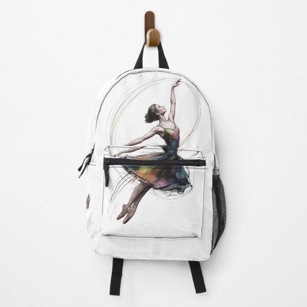 Item preview, Ethereal Rainbow Ballerina – Watercolor Ballet Dancer Art – Balletcore Aesthetic Gift designed and sold by FusiTink.