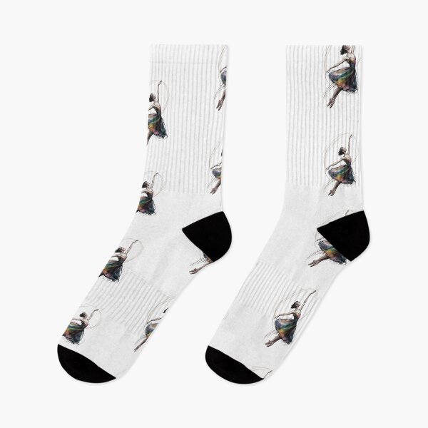 Item preview, Ethereal Rainbow Ballerina – Watercolor Ballet Dancer Art – Balletcore Aesthetic Gift designed and sold by FusiTink.